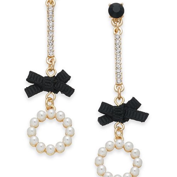INC International Concepts Jewelry - 4/$25 I.N.C. Faux Pearl Bow Dangle Earrings NEW